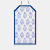 名門私立校風の大千年パーソナライズされた生姜 ギフトタグ (裏面)