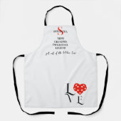 名門私立校風の母おばあちゃんピクルボール伝説モダン愛 エプロン (正面)