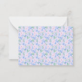 名門私立校風の水彩花パーソナライズされた文具 ノートカード (裏面)