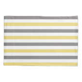 名門私立校風の結婚ストライプイニシャルカスタムモノグラム 枕カバー (裏面)