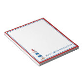 名門私立校風の航海のライトハパーソナライズされたウス ノートパッド (アングル)