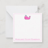 名門私立校風の航海の白鯨パーソナライズされた ノートカード (正面)