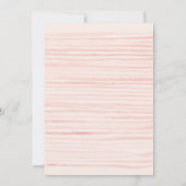 名門私立校風の金ゴールド手書きハートフォトブライダルシャワー 招待状 (裏面)