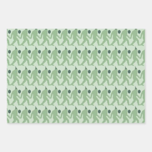 名門私立校風の&ブよくはしゃぐライト誕生日カラフルビッグフット ラッピングペーパーシート (正面3)