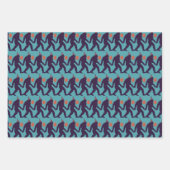 名門私立校風の&ブよくはしゃぐライト誕生日カラフルビッグフット ラッピングペーパーシート (正面)