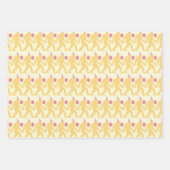 名門私立校風の&ブよくはしゃぐライト誕生日カラフルビッグフット ラッピングペーパーシート (正面2)