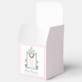 名門私立校風のChinoiserie Christmas Pagodaモノグラム フェイバーボックス (オープン)