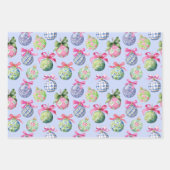 名門私立校風のChristmas Bablesオーナメント ラッピングペーパーシート (正面)