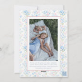 名門私立校風のGrandmillennial Christmas Bowスワッグ写真 シーズンカード (裏面)