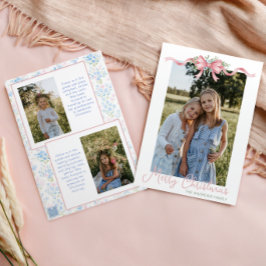 名門私立校風のGrandmillennial Christmas Bowスワッグ写真 シーズンカード