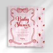名門私立校風のLoveshackメリー Little Baby Shower 招待状