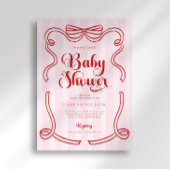名門私立校風のLoveshackメリー Little Baby Shower 招待状
