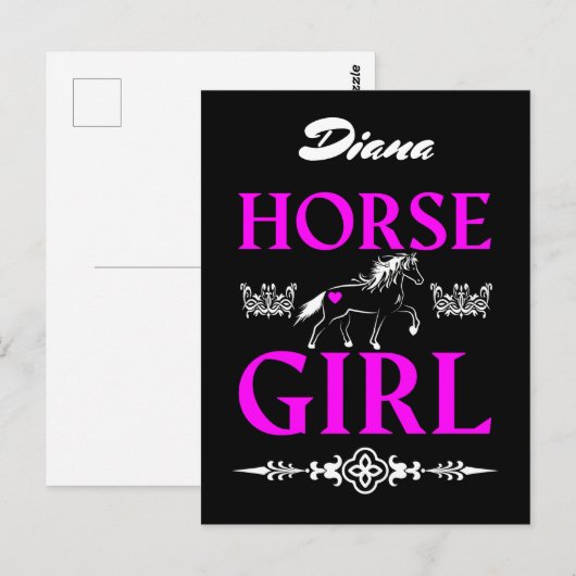 名馬の女の子 ポストカード (正面/裏面)