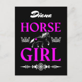 名馬の女の子 ポストカード (正面)