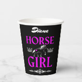 名馬の女の子 紙コップ (正面)