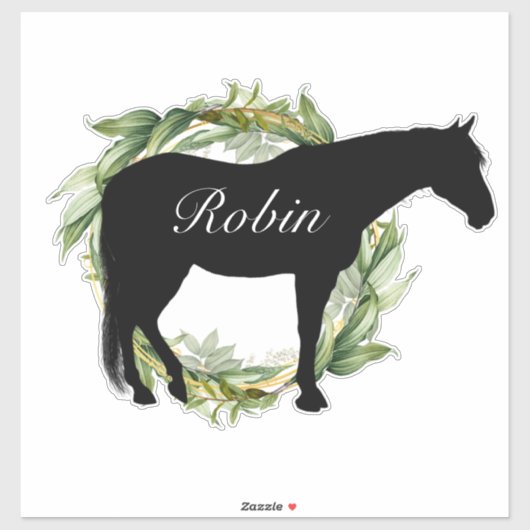 名馬パーソナライズされたシルエットシール シール (シート)