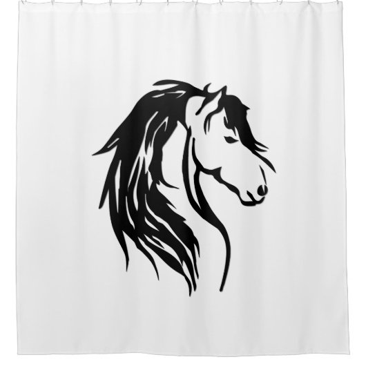 名馬 シャワーカーテン (正面)