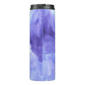 名鮮やか前の紫パーソナライズされたの水色 タンブラー (裏面)