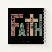 名 |かわいいカラフル聖句タイポグラフィ ノートブック (裏面)