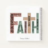 名 |かわいいカラフル聖句タイポグラフィ ノートブック (裏面)
