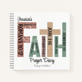 名 |かわいいカラフル聖句タイポグラフィ ノートブック