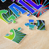 名「アビゲイル」、おもしろい「ハッピーバースデー」 ジグソーパズル (側面)