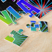 名「カヤラ」、おもしろい「ハッピーバースデー」 ジグソーパズル (側面)