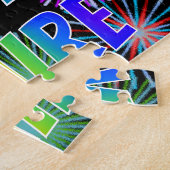 名「クレア」、おもしろい「ハッピーバースデー」 ジグソーパズル (側面)