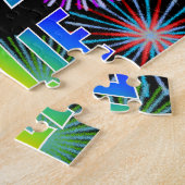 名「ジュリー」、おもしろい「ハッピーバースデー」 ジグソーパズル (側面)