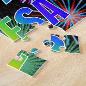 名「テレサ」、おもしろい「ハッピーバースデー」 ジグソーパズル (側面)