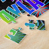 名「ミカヤラ」、おもしろい「ハッピーバースデー」 ジグソーパズル (側面)