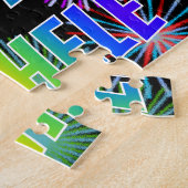 名「ミケーレ」、おもしろい「ハッピーバースデー」 ジグソーパズル (側面)