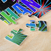 名「メガン」、おもしろい「ハッピーバースデー」 ジグソーパズル (側面)