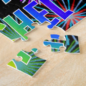 名「レイチェル」、おもしろい「ハッピーバースデー」 ジグソーパズル (側面)