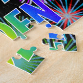 名「相伝」、おもしろい「ハッピーバースデー」 ジグソーパズル (側面)