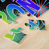 名「AARON」、おもしろい「ハッピーバースデー」 ジグソーパズル (側面)