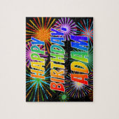 名「ADAM」、おもしろい「ハッピーバースデー」 ジグソーパズル (縦)