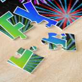 名「ALEX」、おもしろい「ハッピーバースデー」 ジグソーパズル (側面)