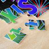 名「ALEXIS」、おもしろい「ハッピーバースデー」 ジグソーパズル (側面)