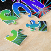 名「ALLISON」、おもしろい「ハッピーバースデー」 ジグソーパズル (側面)