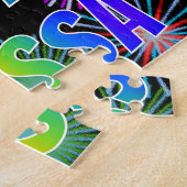 名「ALYSSA」、おもしろい「ハッピーバースデー」 ジグソーパズル (側面)