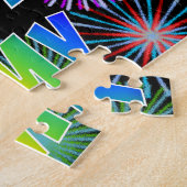 名「AMY」、おもしろい「ハッピーバースデー」 ジグソーパズル (側面)