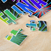 名「ANGELINA」、おもしろい「ハッピーバースデー」 ジグソーパズル (側面)