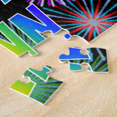 名「ANN」、おもしろい「ハッピーバースデー」 ジグソーパズル (側面)