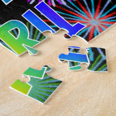 名「APRIL」、おもしろい「ハッピーバースデー」 ジグソーパズル (側面)