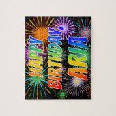 名「ARIA」、おもしろい「ハッピーバースデー」 ジグソーパズル (縦)