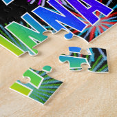 名「ARIANNA」、おもしろい「ハッピーバースデー」 ジグソーパズル (側面)