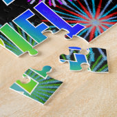 名「ARIEL」、おもしろい「ハッピーバースデー」 ジグソーパズル (側面)