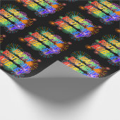 名「AUBREY」、おもしろい「ハッピーバースデー」 ラッピングペーパー (角)