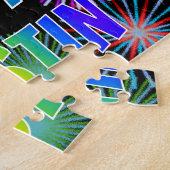 名「AUSTIN」、おもしろい「ハッピーバースデー」 ジグソーパズル (側面)